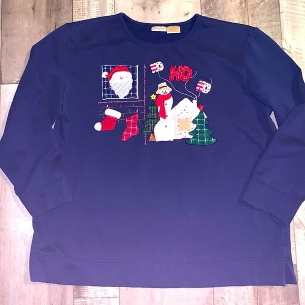 Bobbie Brooks holiday‎ sweatshirt- size XL